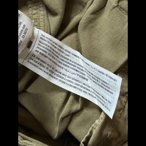 Abercrombie & Fitch Cargo Shorts 30 Mens Green Khaki 9" Inseam Y2K - Picture 8 of 8
